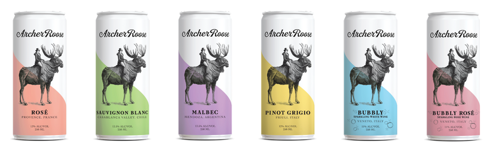 Archer Roose Wines | Luxury Wine In Cans | Canned Wine | Rose, Sauvignon Blanc, Malbec, Pinot Grigio, Bubbly, Bubbly Rose
