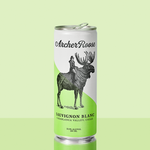 Archer Roose Sauvignon Blanc Wine in a Can on a reflective surface | Archer Roose Wines | Wine in a Can | Canned Wine | Luxury Wine. In Cans | Sauvignon Blanc | Chile